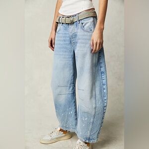 We The Free Good Luck Mid-Rise Barrel Jeans| 29